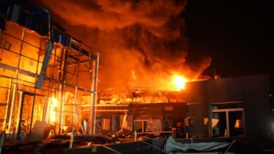 Пожежа на Одещині через ворожий "прильот"